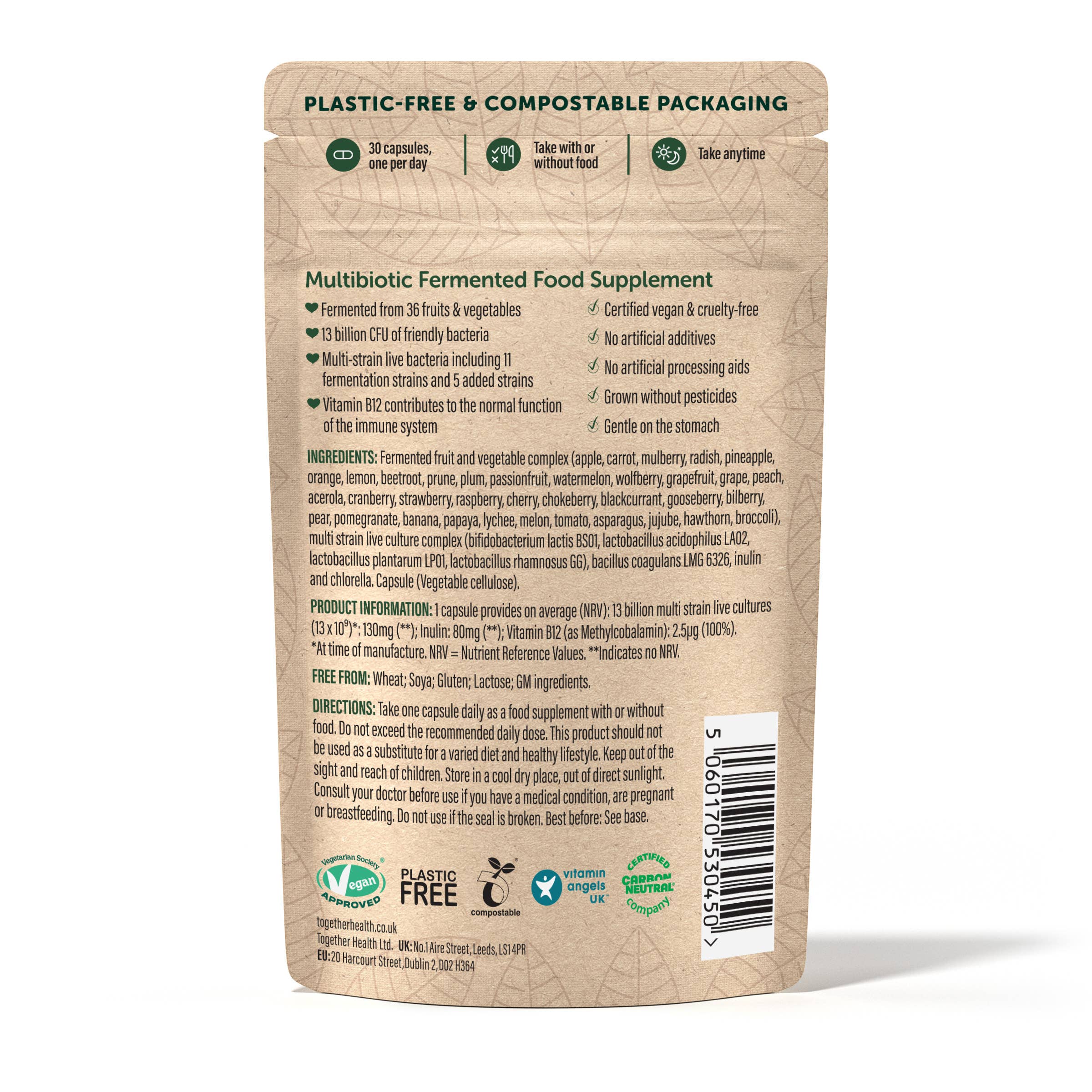 Multibiotic – Probiotic Supplement – Vegan