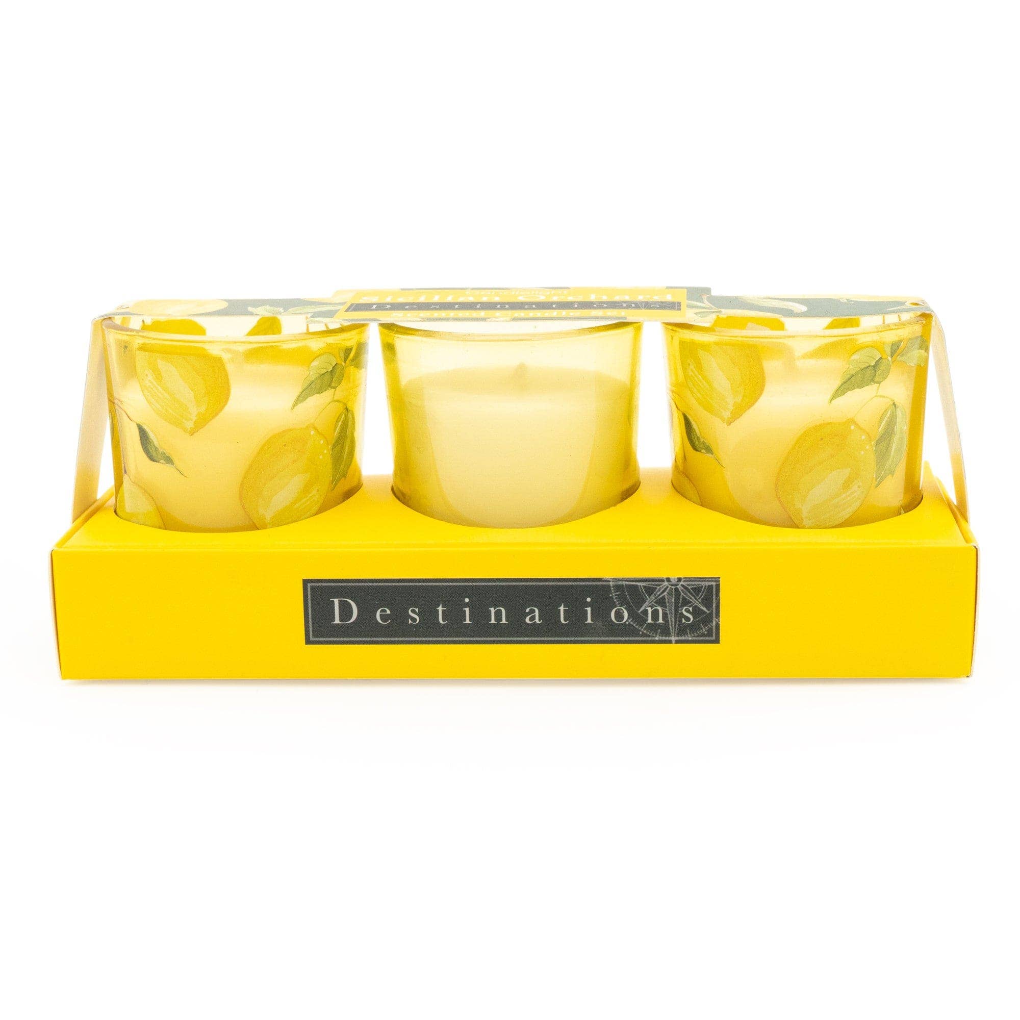 Sicilian Orchard Trio Mini Votives with Lemon Grove Scent