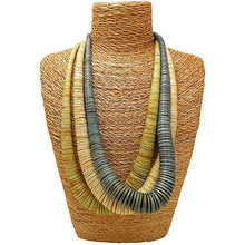 Load image into Gallery viewer, Long Graduated Coco Disc Necklace Cream 38cm
