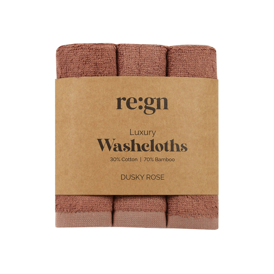 Re:gn Luxury Bamboo Face Cloths – Ultra-Soft - 3 Pack