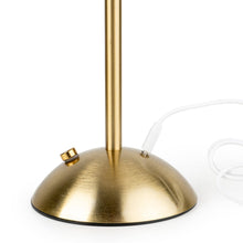 Load image into Gallery viewer, Luna Luxe LED Touch Table Lamp - White/Brass
