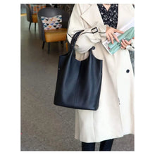 Load image into Gallery viewer, Genuine Leather Soft Hobo Tote Bag
