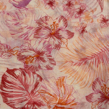 Load image into Gallery viewer, Tropical Leaf &amp; Floral Print Tassel Scarf
