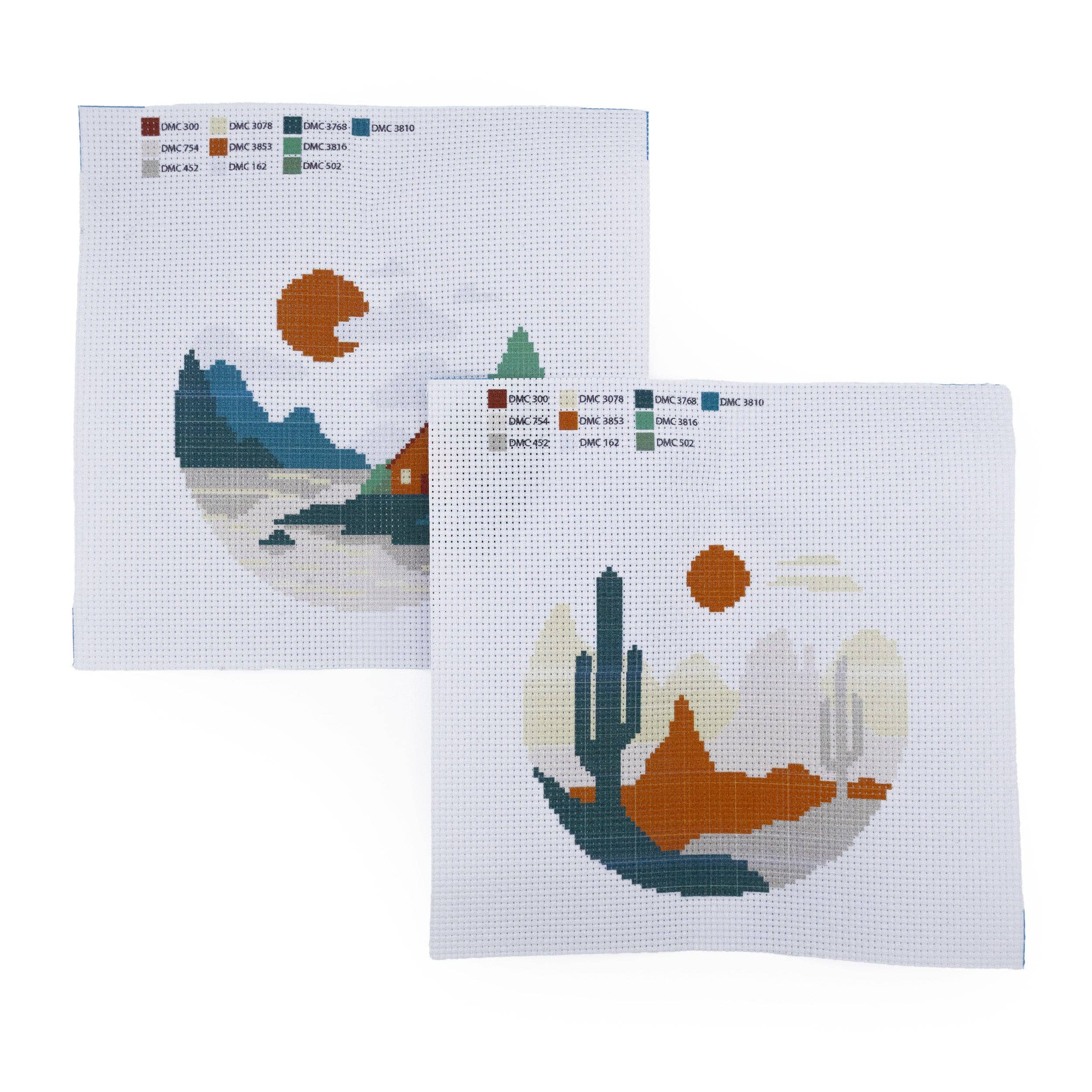 Cross Stitch Kit – Adult Craft Set – Two Designs Included