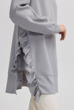 Load image into Gallery viewer, RUFFLED CREPE TUNIC
