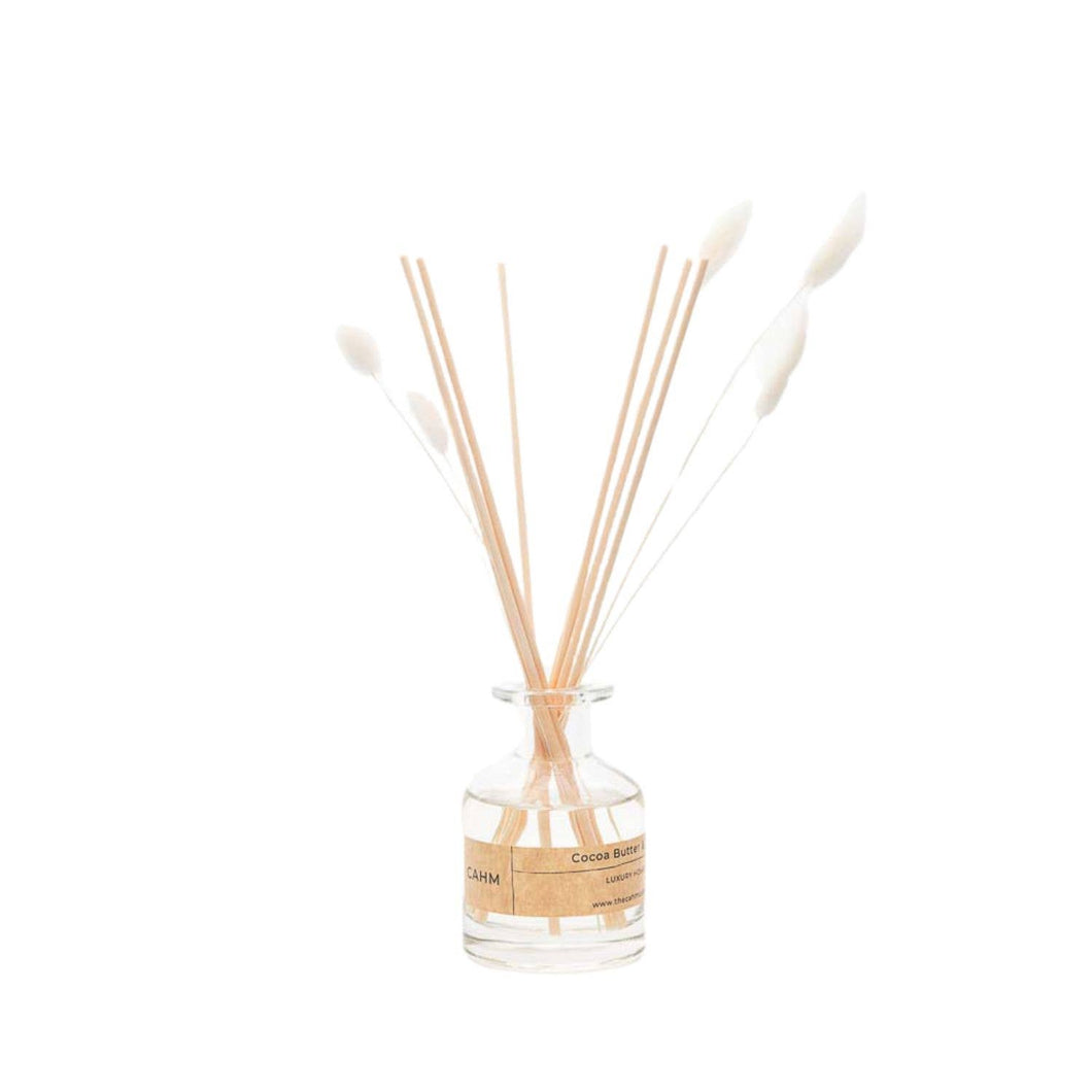 Cocoa Butter & Vanilla Reed Diffuser - Clear