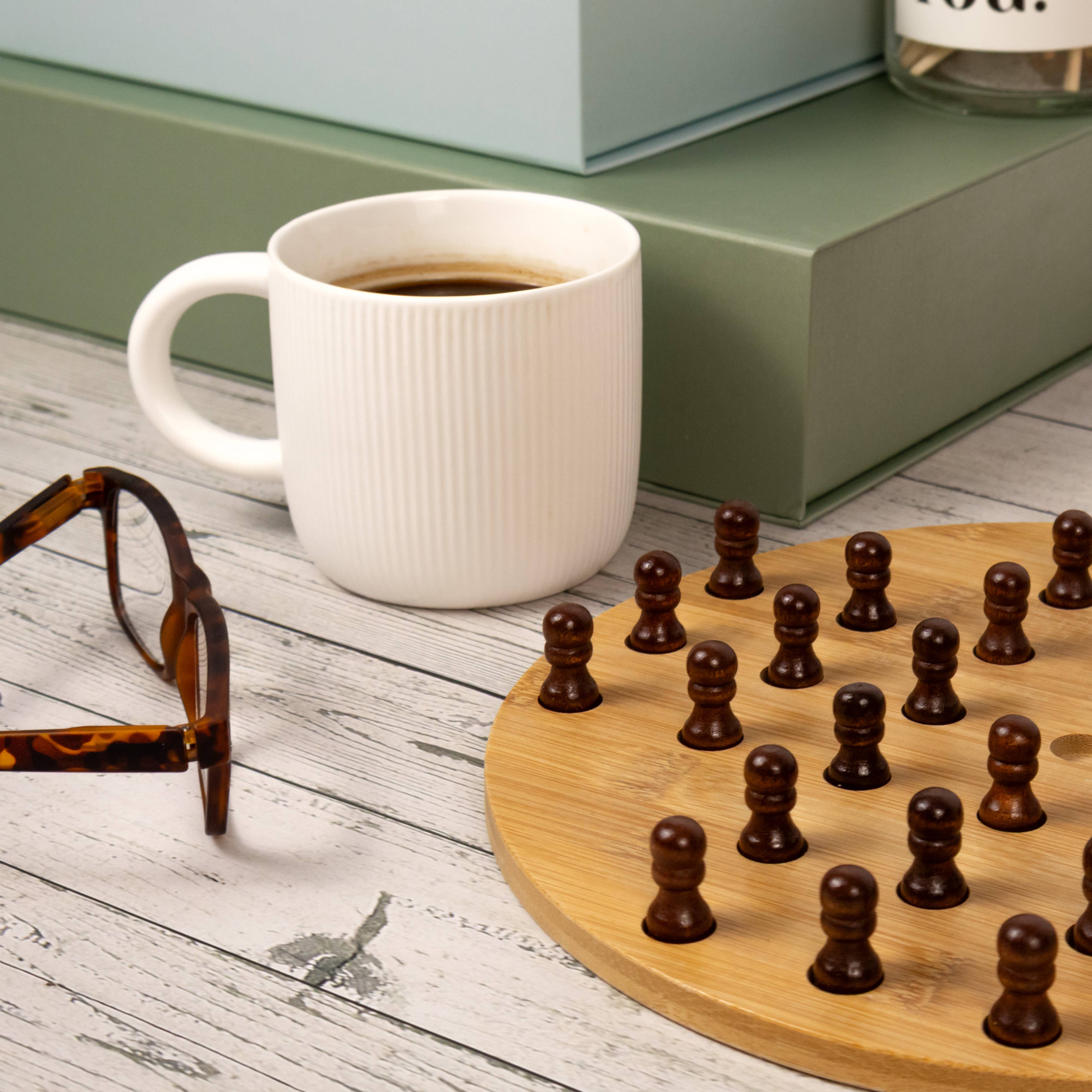 Bamboo Solitaire Board Game Set