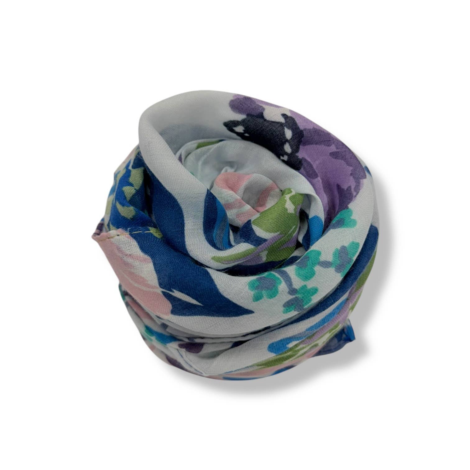 Soft Vintage Floral Print Scarf