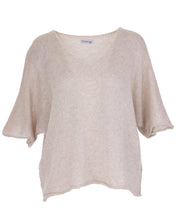 Load image into Gallery viewer, Cotton Blend V Neck Tunic Top
