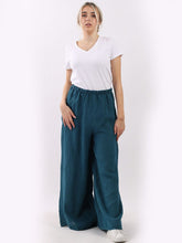 Load image into Gallery viewer, Plain Wide Leg Linen Palazzo Pant
