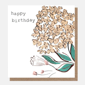 Happy Birthday Peach Hydrangea