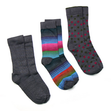 Load image into Gallery viewer, Bamboo sock trio for men
