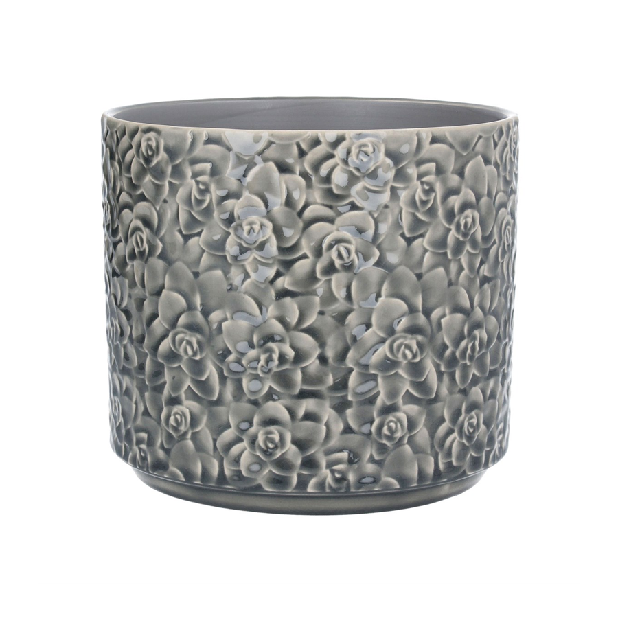 Ceramic Pot Cover - Succulents
