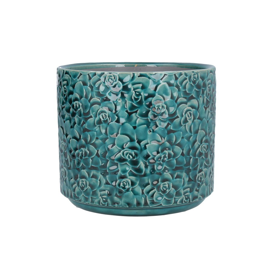 Ceramic Pot Cover - Succulents
