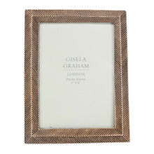 Load image into Gallery viewer, Resin Photo Frame  - Rose Herringbone
