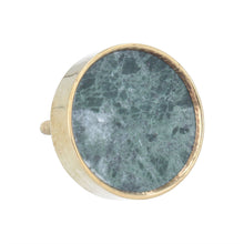 Load image into Gallery viewer, Marble Knob with Gold Trim
