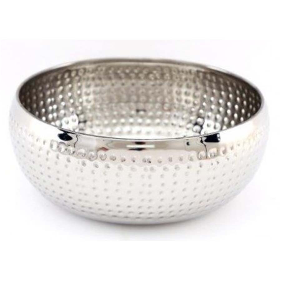 Silver Hammered Bowl