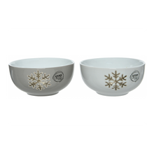 Load image into Gallery viewer, Gold Snowflake Bowls
