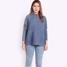 Load image into Gallery viewer, Funnel Neck Knitted Ribbed Jumper
