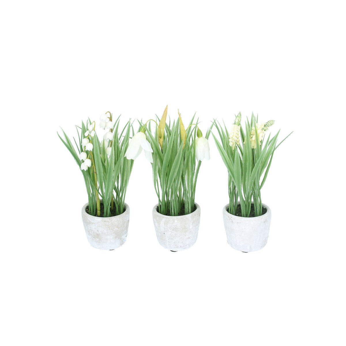 Faux Spring Flowers in Pot