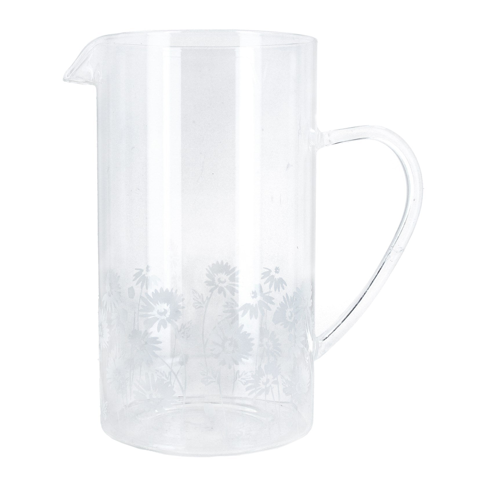 Sandblasted Daisy Jug