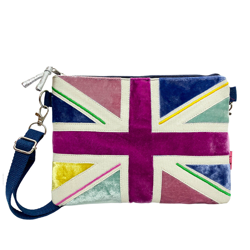 Colourful Union Jack Cross Body Bag