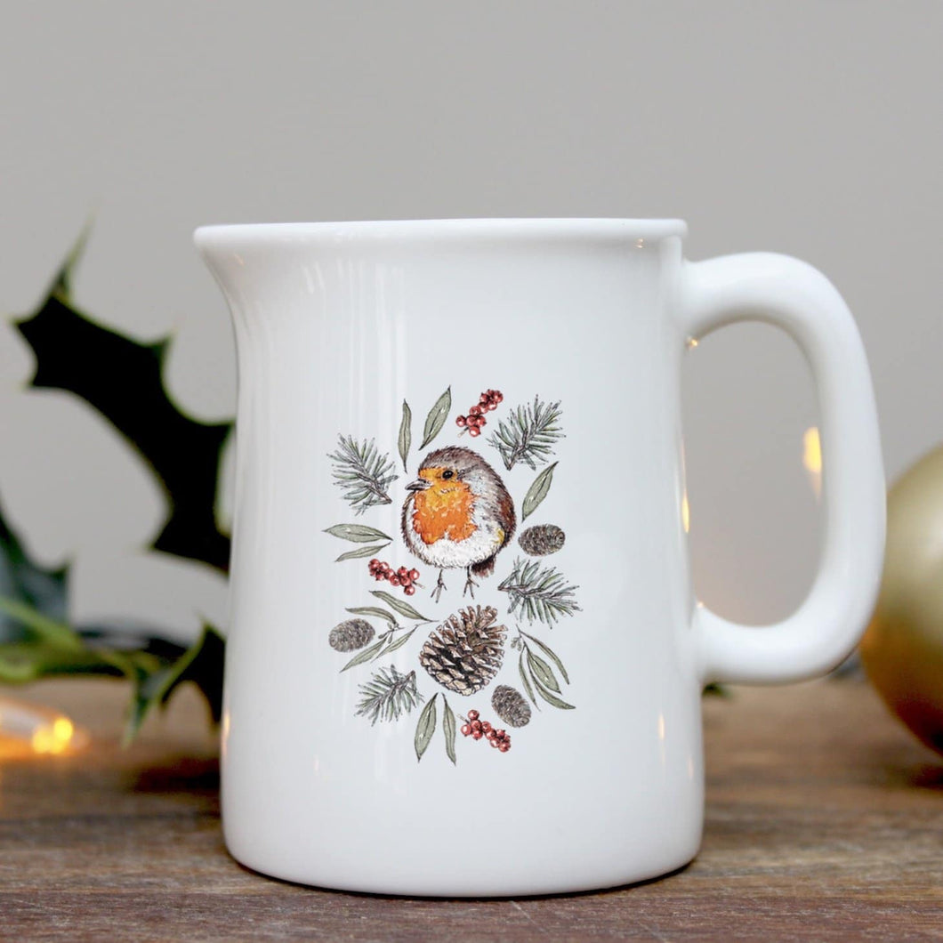 Winter Robin Mini Jug