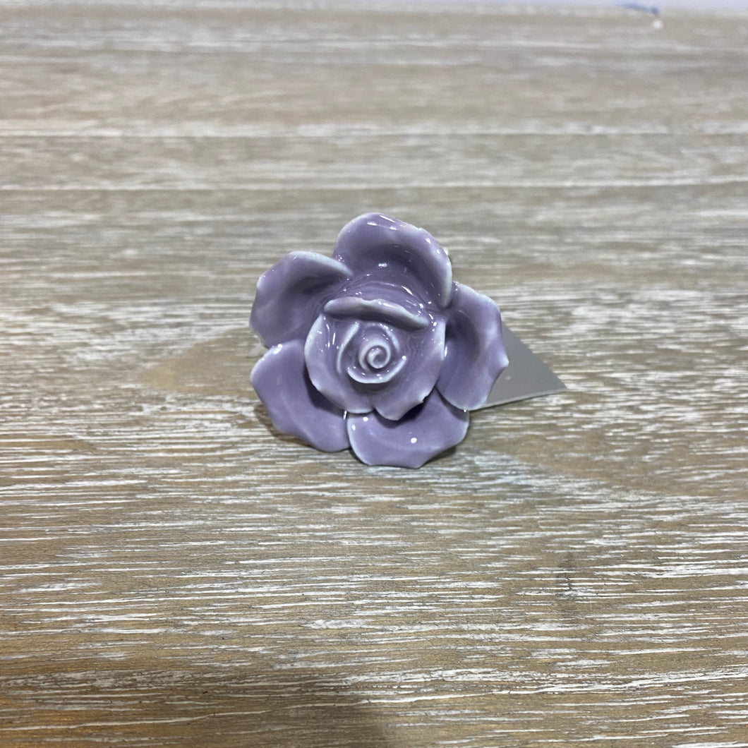 Ceramic Rose Door Knobs - 2 Colours