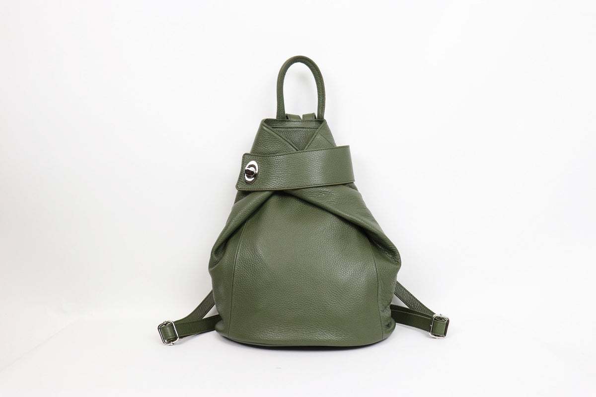 Italian leather backpack for women at Little Gems Interiors
