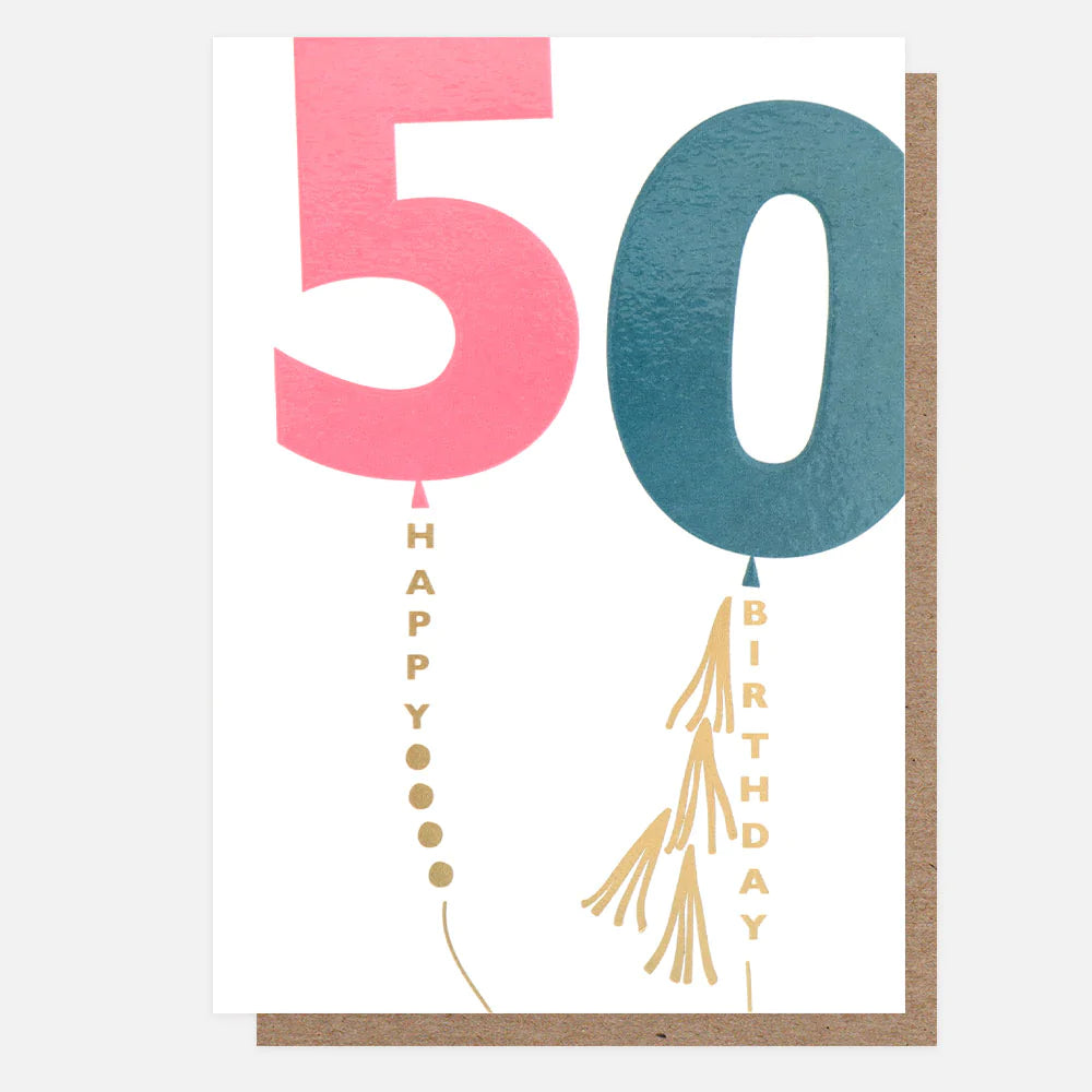 Number 50 Female Card