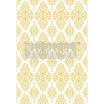 Kacha Gold Damask Redesign with Prima Decor Transfers
