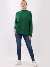 Load image into Gallery viewer, Funnel Neck Knitted Ribbed Jumper
