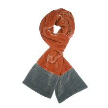 Load image into Gallery viewer, Velvet Scarf with Contrast Ends
