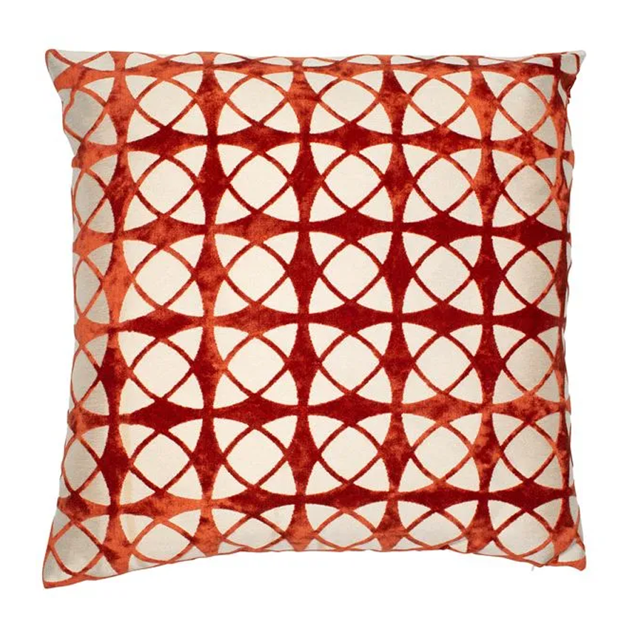 Spiral Orange Cushion