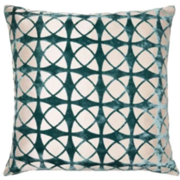 Spiral Teal Cushion