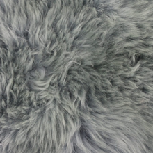 Load image into Gallery viewer, Sheepskin Rug Long Wool Blue Grey
