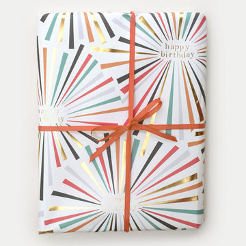 Rainbow Burst Foil Birthday