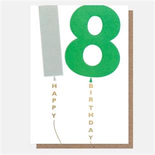 Number 18 Boy Card