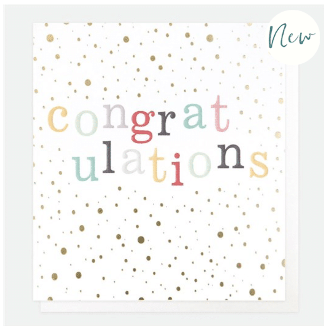 Congratulations Card - Little Gems Interiors