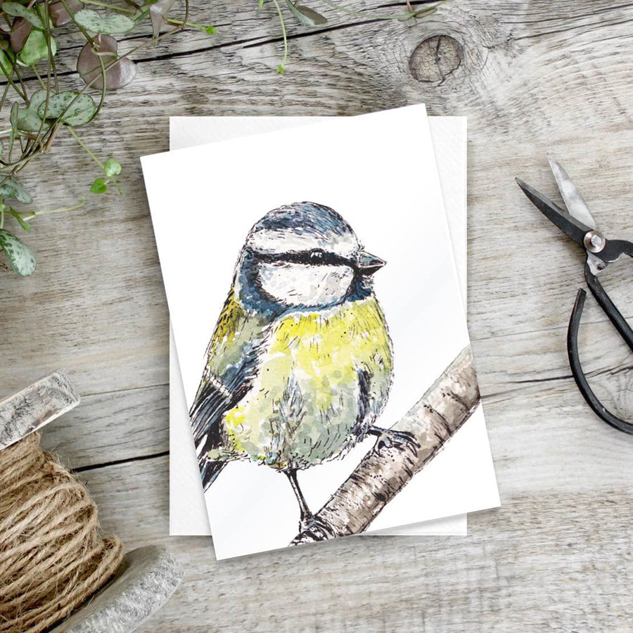 Bluetit – Set of 6 notecards - Little Gems Interiors