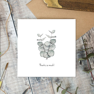 Thanks So Much card - Little Gems Interiors