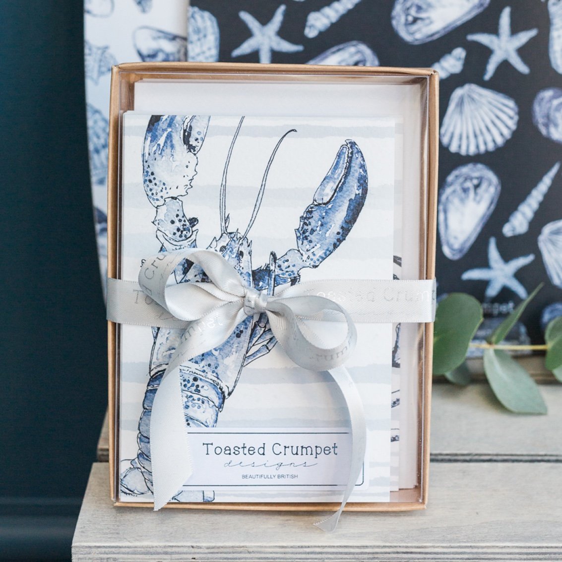 “Coastal Beauty” Boxed Set of 8 mixed notecards - Little Gems Interiors
