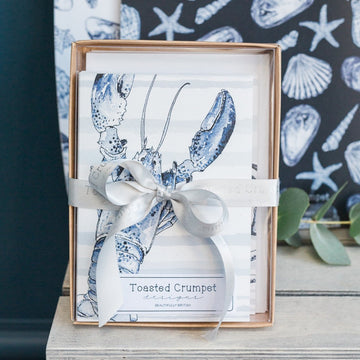 “Coastal Beauty” Boxed Set of 8 mixed notecards - Little Gems Interiors