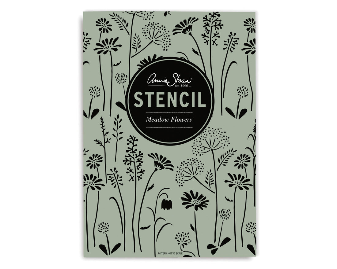 Annie Sloan Meadow Flowers Stencil - Little Gems Interiors