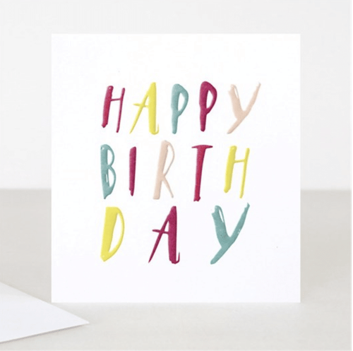 Multicolour Birthday Card - Little Gems Interiors