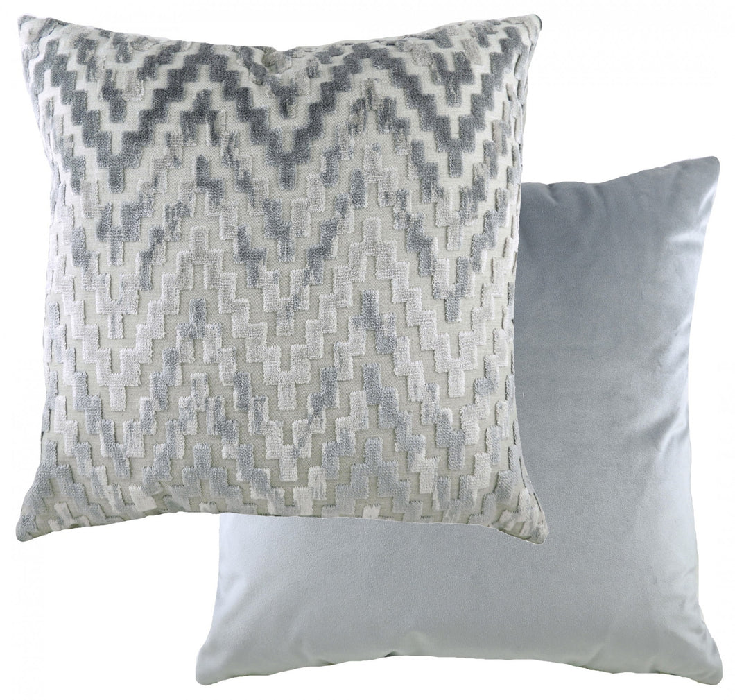 Marrakesh Grey Chevron Cushion - Little Gems Interiors