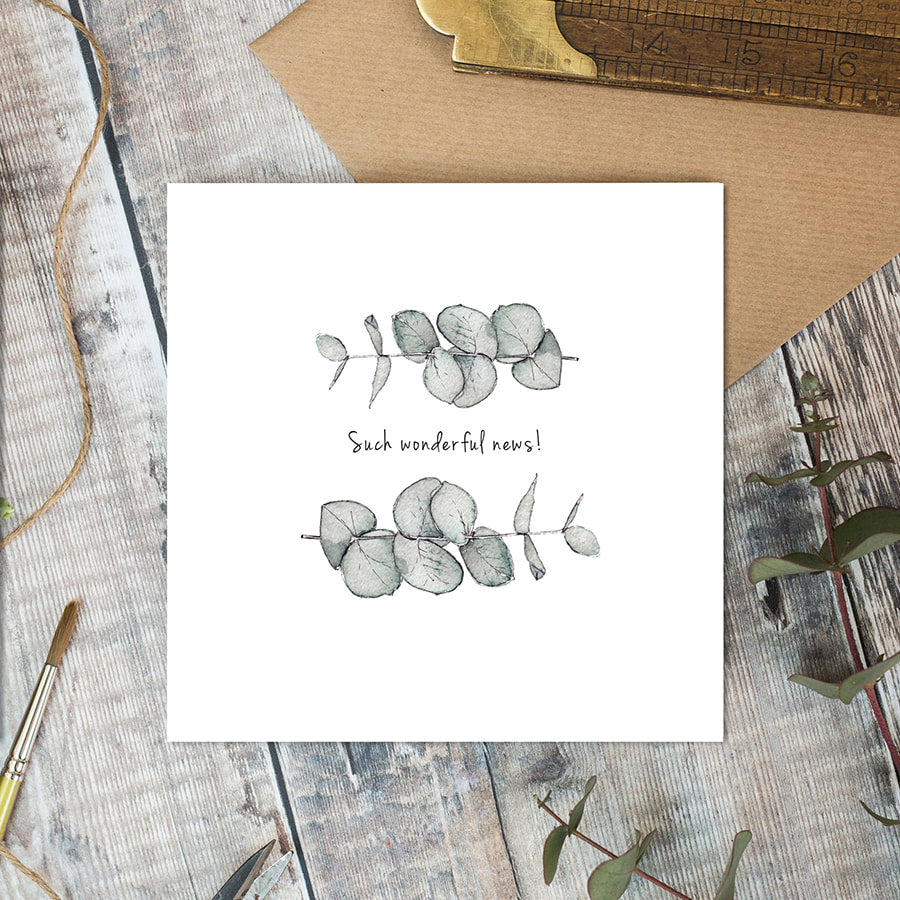 Such Wonderful News card - Little Gems Interiors