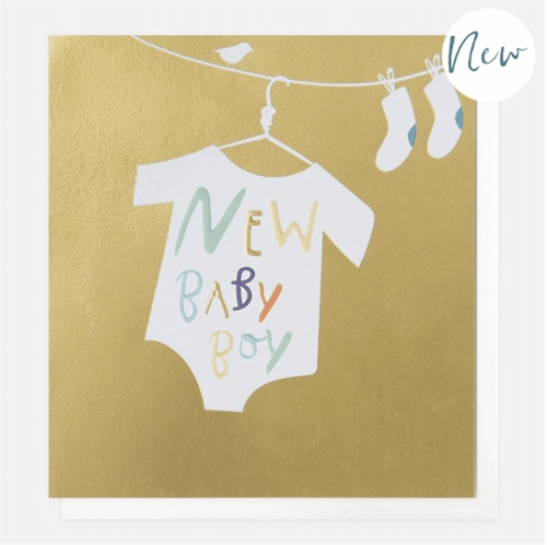 New Baby Boy Card - Little Gems Interiors