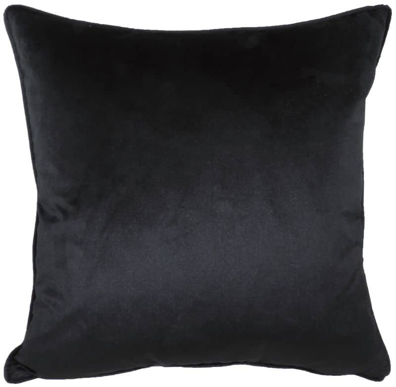PIPED ROYAL VELVET - Black - Little Gems Interiors